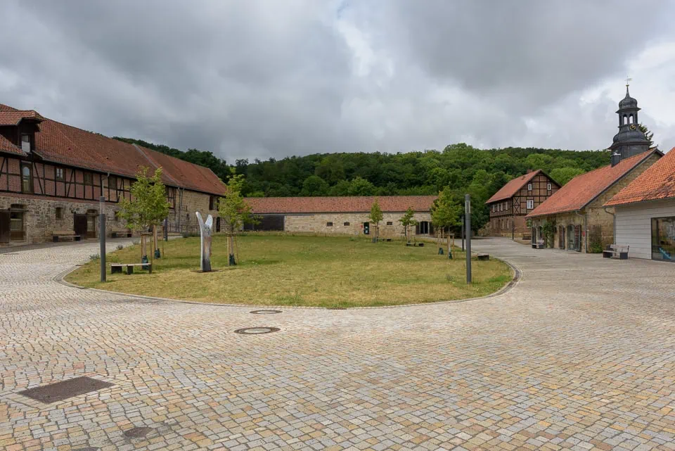 Innenhof des Wirtschaftshofes im Kloster Michaelstein